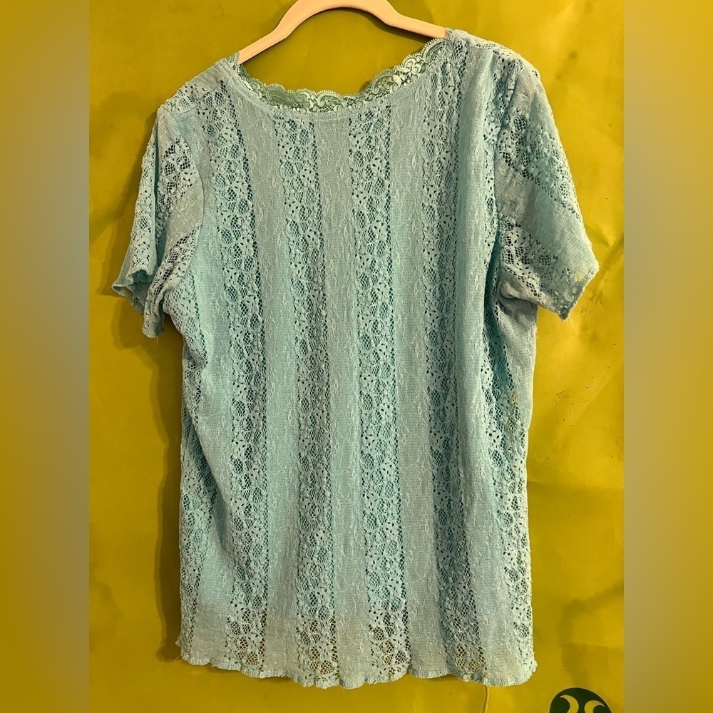 Covington women’s t-shirt v-neck - size L - light blue - Picture 3 of 4